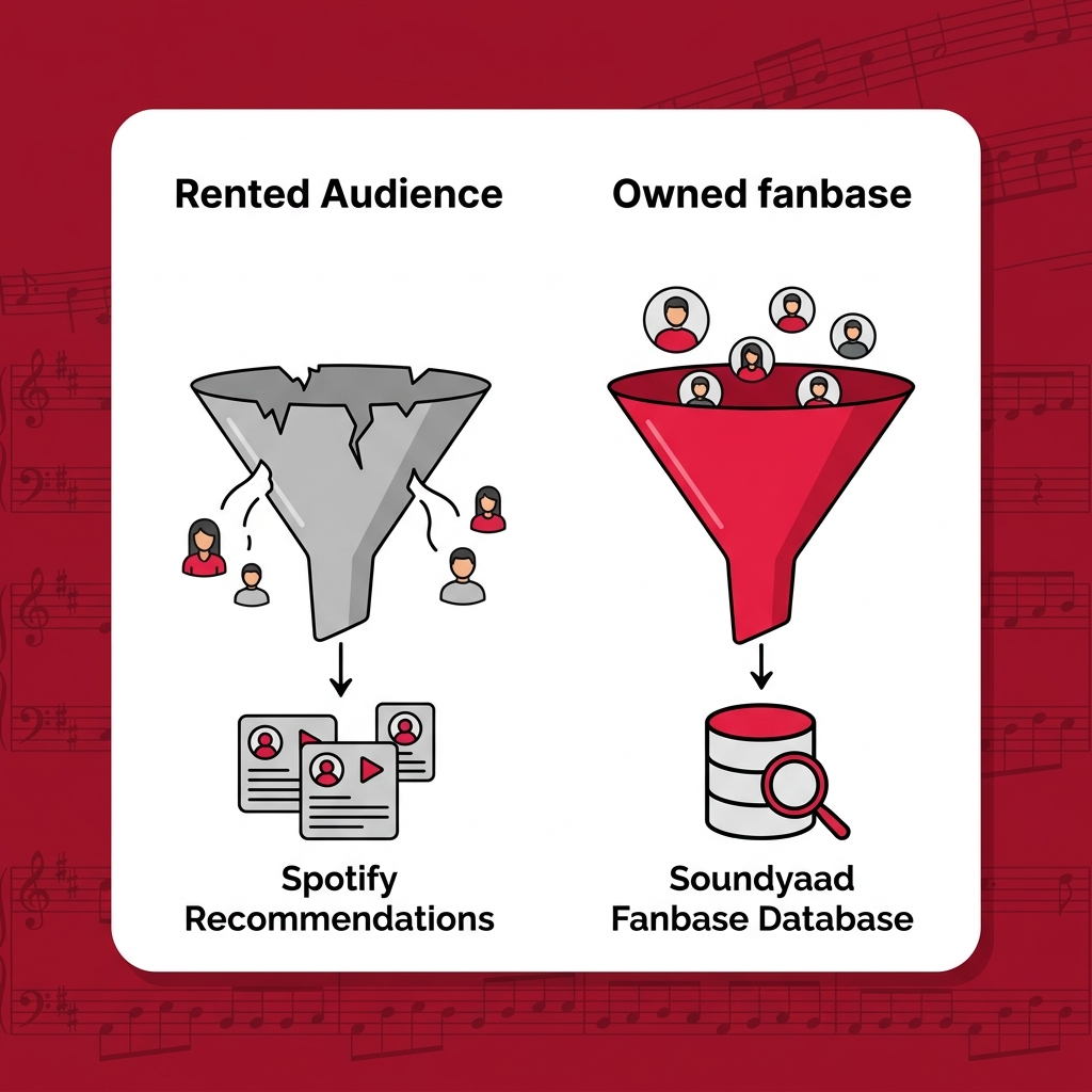 The Fan Funnel Diagram - Rented vs. Owned Fans